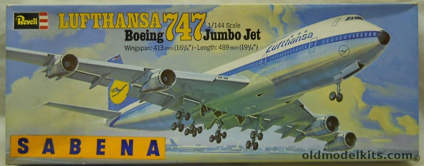 Revell 1/144 Boeing 747 Sabena Jumbo Jet, 4507 plastic model kit